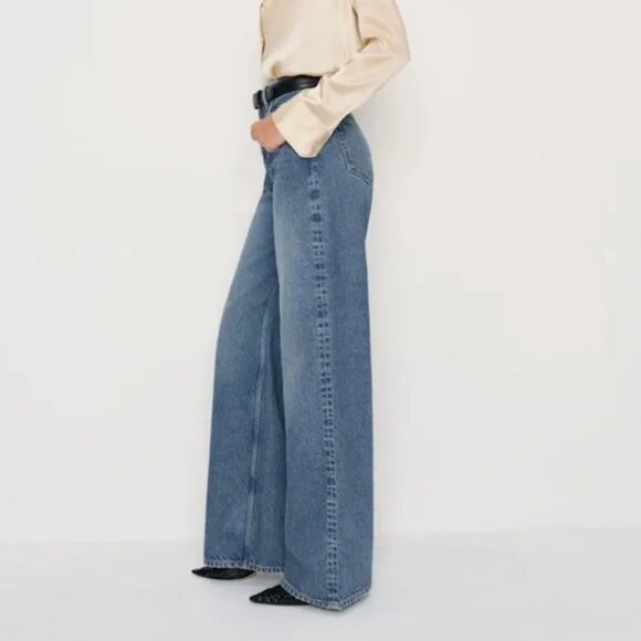 Reformation Cary High Rise Slouchy Wide Leg Jeans Size 29 - Picture 2 of 8